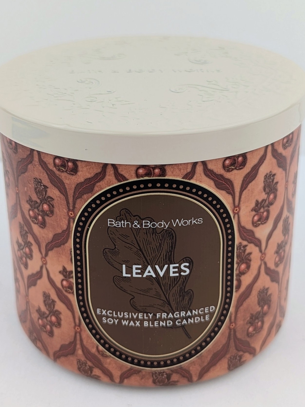 Bath & Body Works Leaves (Autumn Wallpaper Jar) 14.5oz. 3-Wick Candle